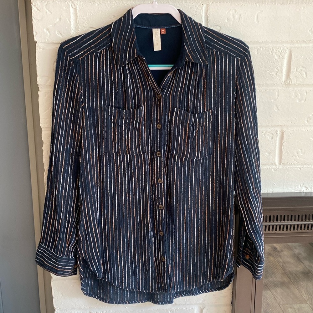 Anthropology PILCRO Striped Top